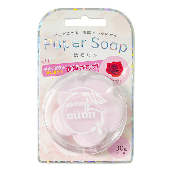 九州フラワーサービス ペーパーソープ(30枚入)ローズ 4538353793141 1セット(30枚×6)（直送品）