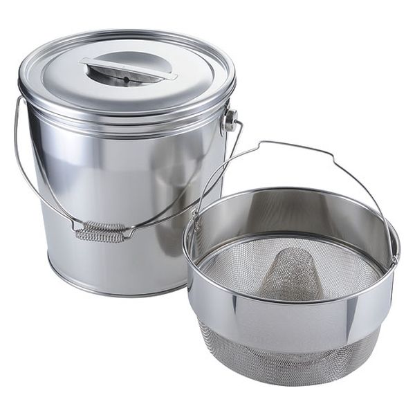 カンダ 18-8バケット2とんがり 中目 15L V-1312B 4934481203024 1個（直送品）