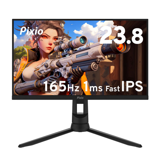 Pixio ゲーミングモニター 23.8インチ 165Hz IPS ブラック PX248PRO-O 1台（直送品） - アスクル