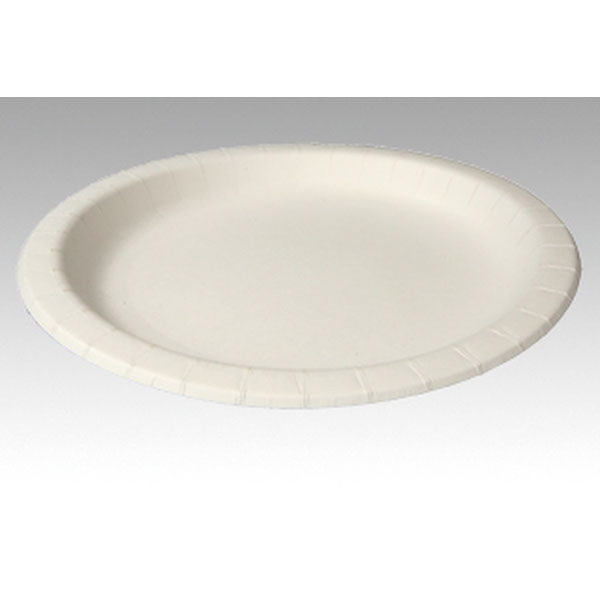 ペーパーウェア 紙皿 ナチュラルパルププレート26cm 422752 1袋(50枚)（直送品）