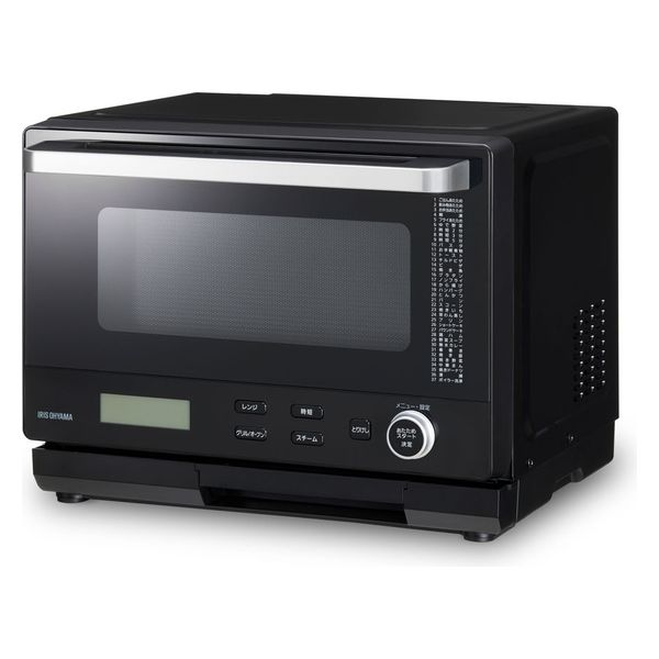 アイリスオーヤマ スチームオーブンレンジ 26Lタンク式 MS-F2601-B 1台（直送品） - アスクル