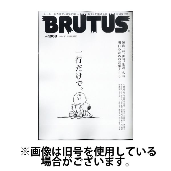 BRUTUS(ブルータス) 2024/09/01発売号から1年(23冊)（直送品）