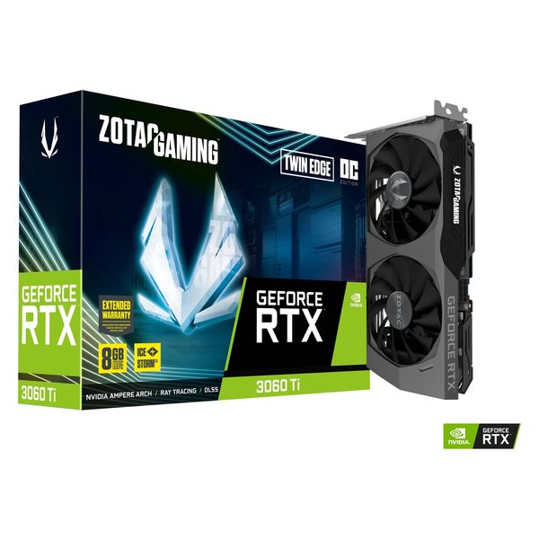 GAMING GeForce RTX 3060 Ti Twin Edge OC LHR ZTRTX3060TITWINEDGEOC-8GB/（直送品）  - アスクル