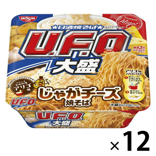 日清食品 日清焼そばU.F.O.（ユーフォー） 大盛 じゃがチーズ焼そば 1セット（12個） - アスクル