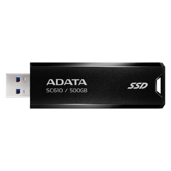 ADATA USB3.2 Gen2 スティック型SSD 500GB SC610-500G-CBK/RD 1