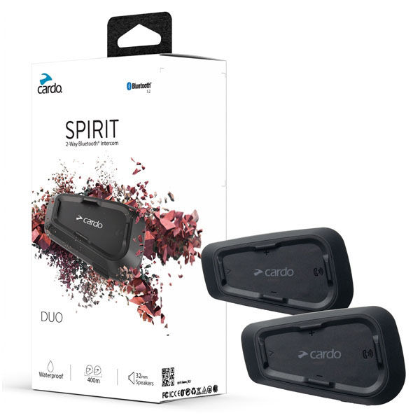 Cardo バイク インカム SPIRIT デュオセット SPRT0002 1箱(2台入)（直送品）