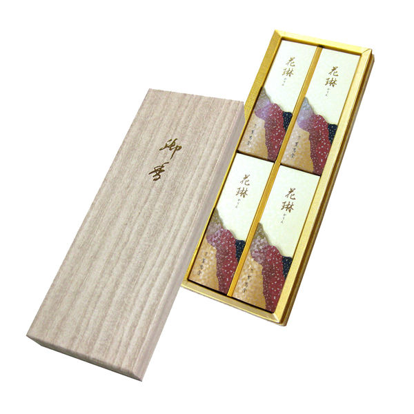 薫寿堂 線香 ご進物用 花琳 和装紙箱 短寸4入 5001 1個（直送品）