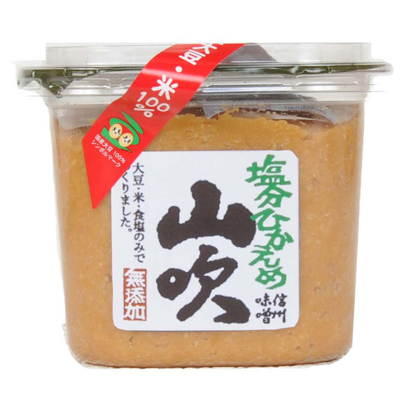 山吹 塩分ひかえめ 650g 1個 信州味噌 みそ - アスクル