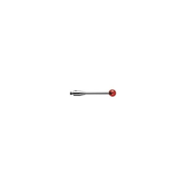 M2ルビー球ストレートスタイラス/ステンレス軸(メートル法) φ4.0MM × L20.0MM EWL20.0MM A-5000-4161(直送品)