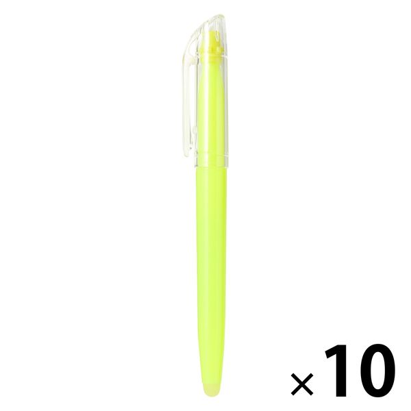 無印良品 こすって消せる蛍光ペン 黄色 1セット(1本×10) 良品 無印良品 こすって消せる蛍光ペン 黄色 1セット(1本×10) 良品
