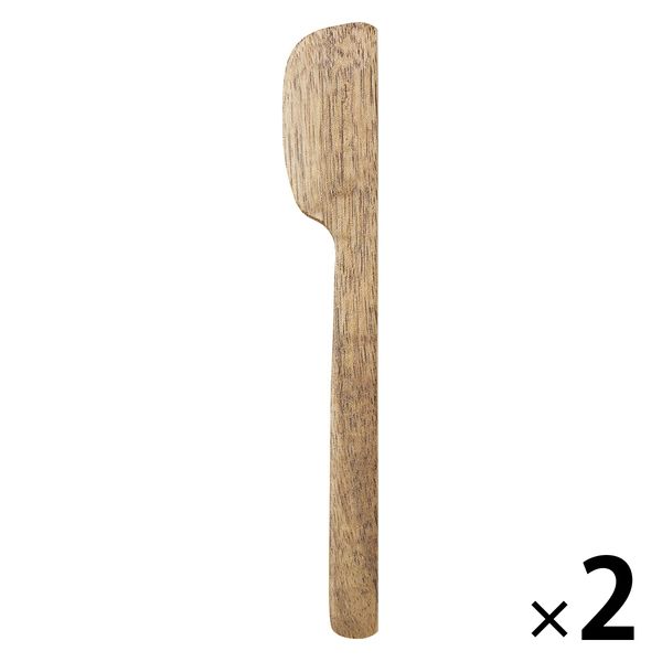 無印良品 アカシア バターナイフ 約長さ13.5cm 1セット（1本×2