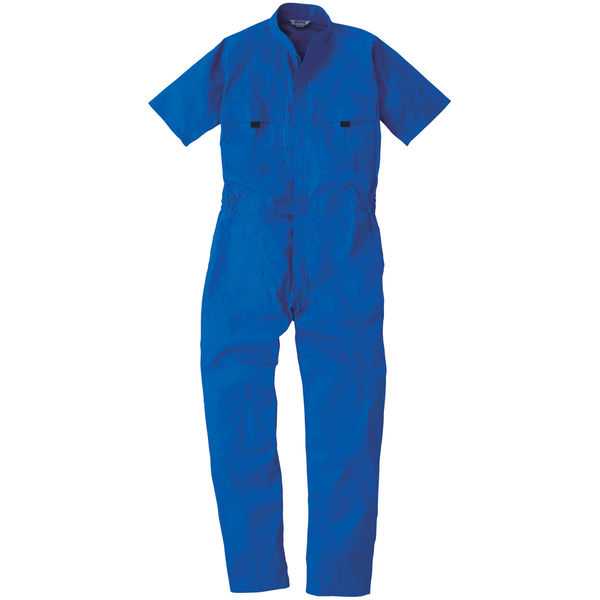 桑和（SOWA） 半袖つなぎ ブルー 6L  9007　1着（直送品）