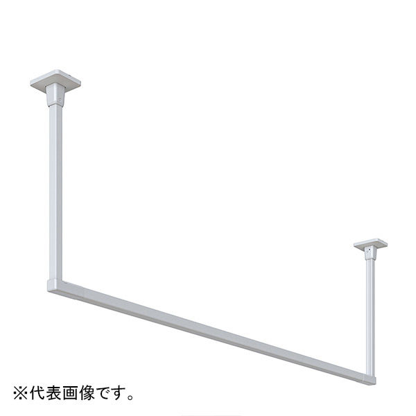 川口技研 ホスクリーンBAR型 ホワイト BAR1-6009-W 1組（直送品