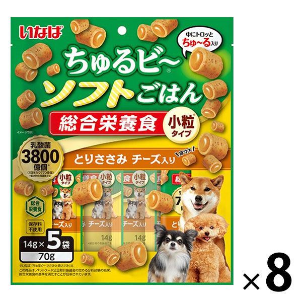 ①いなば　犬　ちゅーるソフト　5個(35袋)　とりささみ　野菜 アウトレット】いなば ちゅるビ～ソフトごはん 犬 とりささみ