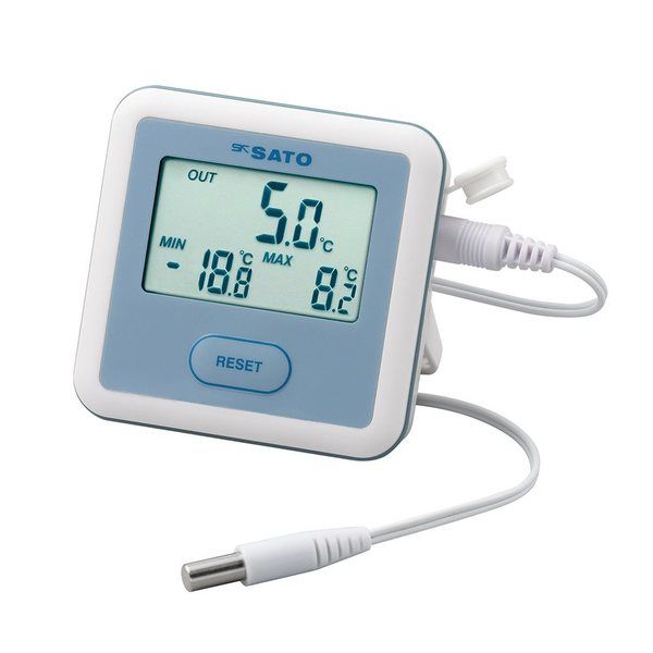 佐藤計量器製作所 冷蔵庫用デジタル温度計 PC-3310 1台 65-8726-85（直送品）