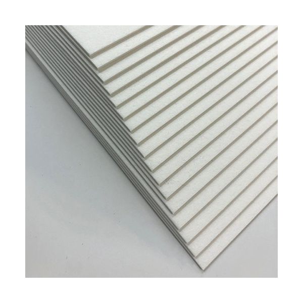日本紙パルプ商事 コースター用紙 「ホワイト」 1mm ハガキサイズ:100枚 000-9941 1セット(2冊)（直送品）