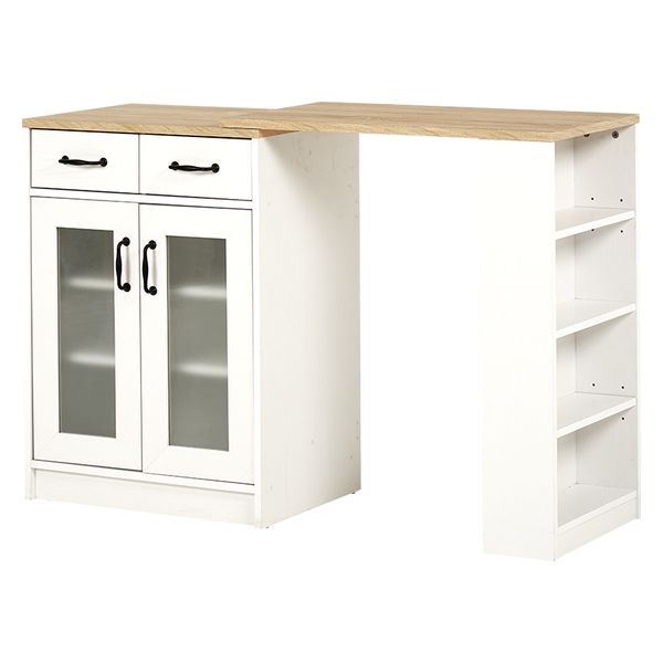 735】ホワイトキッチンカウンター