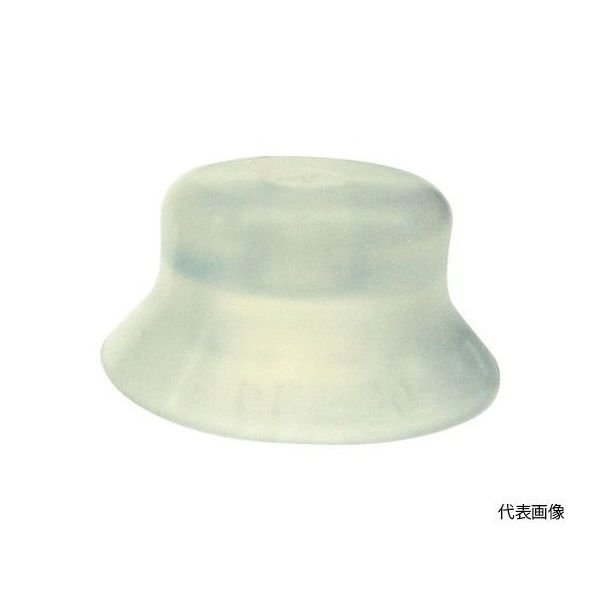 コンバム 吸着パッド 平型ワンタッチ取付 Φ3.5 シリコンゴム 乳白色 PFG-3.5A-S 1個 62-8987-09（直送品）