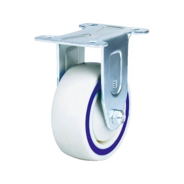 サムソンキャスター サンドイッチクッションキャスター 固定ナイロンゴム車 100mm TP5040R-01-NSR-SD 1個（直送品）