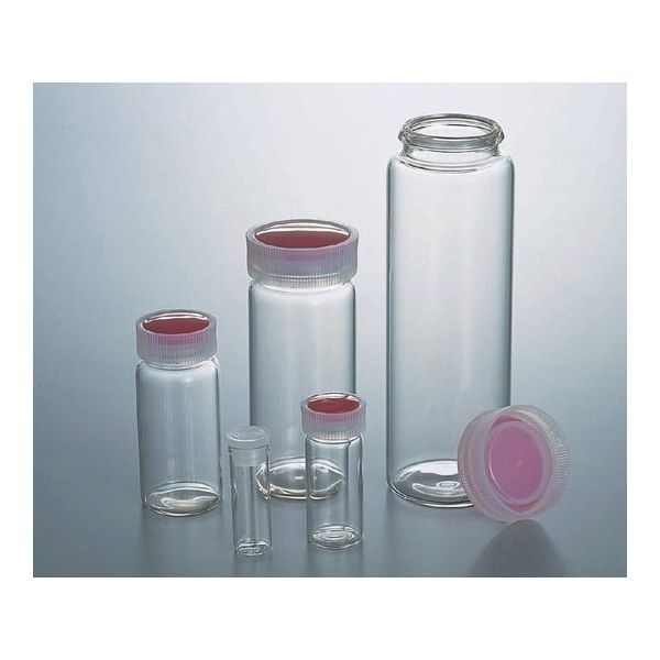 マルエム サンプル管瓶 透明 4mL(ケース販売)100本入 No.1 1箱(100本) 5-096-63（直送品）