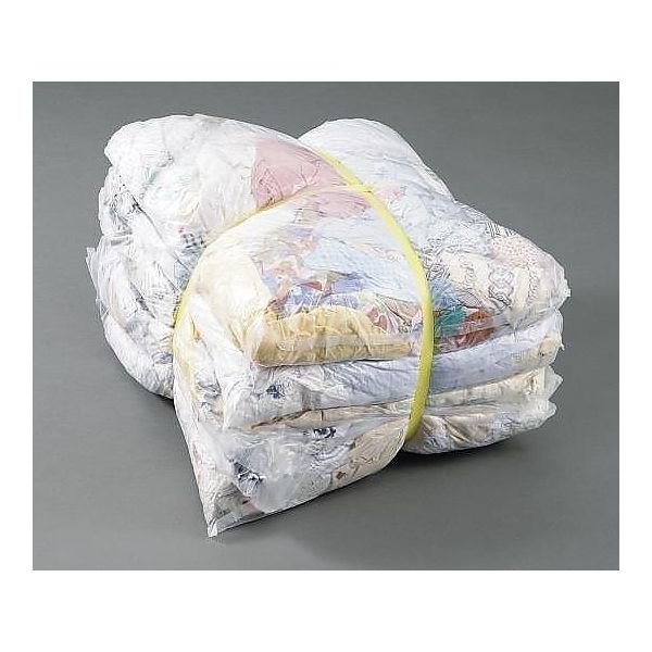 日光物産 縞ウエス 淡色 1セット(2kg×5袋入) W0240 1セット(5袋) 3-1867-01（直送品）