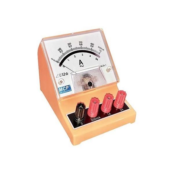 Shanghai MCP アナログ指示計 交流電流計 0ー500mAー1Aー5A ACA-1 1個 4-3205-02（直送品）