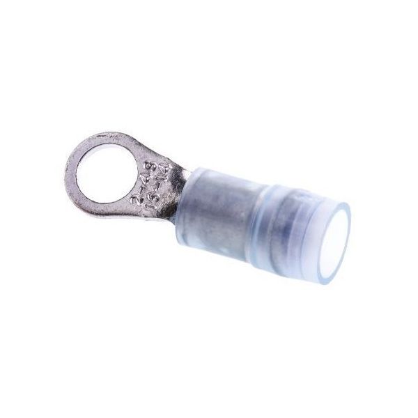 絶縁 丸形圧着端子 スタッド径 M4 (#8) 青 RNYDシリーズ 16AWG to 14AWG 1袋(100個入) 267-3773（直送品）