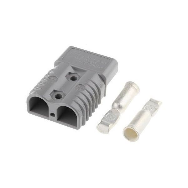 ヘビーデューティ電源コネクタ (フラットワイピング端子付属) 2極 175A 6325G1 1個（直送品）