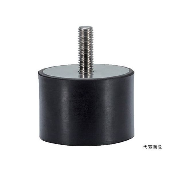 ロームヘルド・ハルダー ゴム バッファー 円筒形 オネジ付 ステンレス鋼 25150.1433 1個 63-1057-73（直送品）