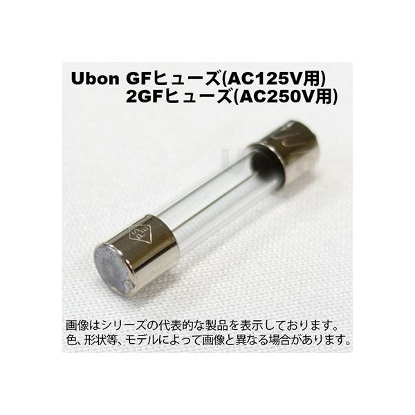 スズデン ガラス管ヒューズ AC125V用 2V GF-2 1袋 62-2200-18（直送品）