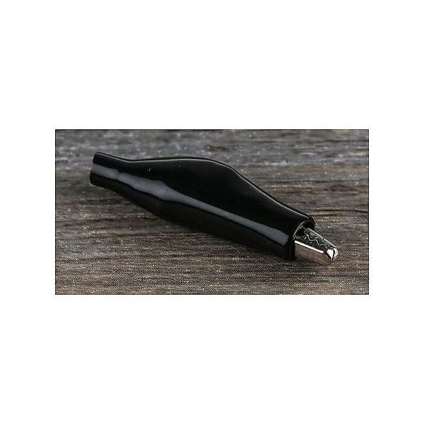 アールエスコンポーネンツ わに口クリップ 黒 1袋(10個入) 483-859 1袋(10個) 63-2998-47（直送品）