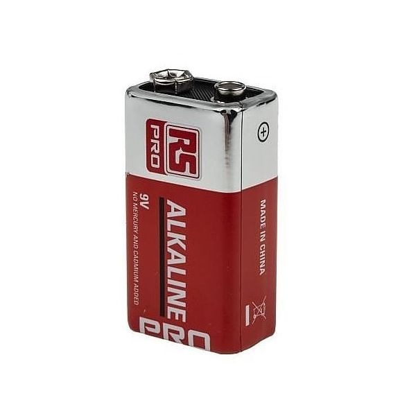 アールエスコンポーネンツ 9V形電池 アルカリ乾電池 PP3 1袋(15個入) 826-4435 1袋(15個) 63-3000-13（直送品）