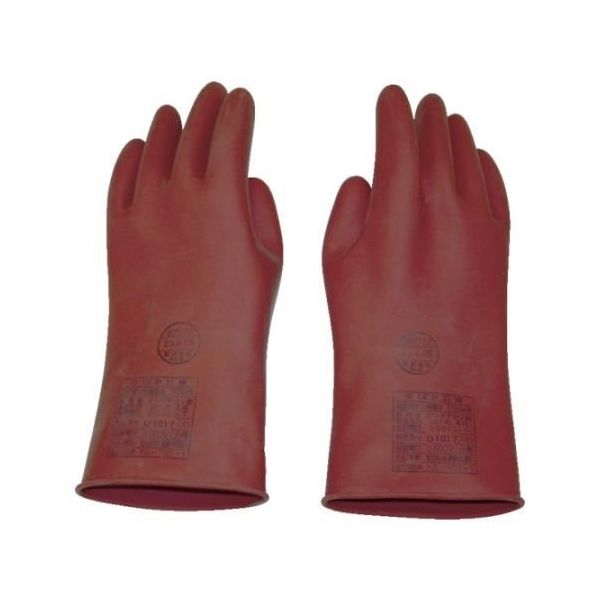 ヨツギ 低圧用ゴム手袋 中 交流600V以下用 YS-102-02 1双 63-2376-40（直送品）