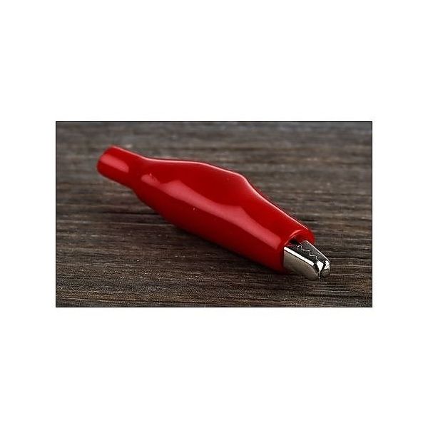 アールエスコンポーネンツ わに口クリップ 赤 1袋(10個入) 483-843 1袋(10個) 63-2998-46（直送品）