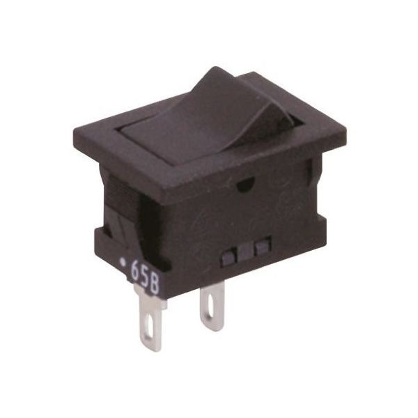 ニデックコンポーネンツ ロッカースイッチ 黒 SLE6A 1個 63-4590-02（直送品）