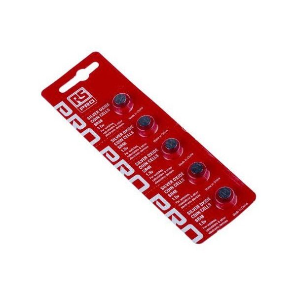 アールエスコンポーネンツ ボタン電池 酸化銀 1.55V 1袋(5個入) 595-637 1袋(5個) 63-4649-70（直送品）