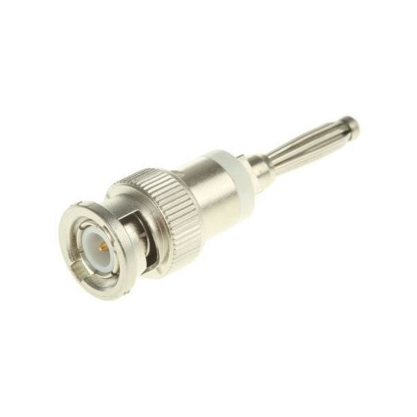 Telegartner 同軸 変換アダプタ ストレート BNC バナナプラグ J01008A0628 1個 63-4662-44（直送品）