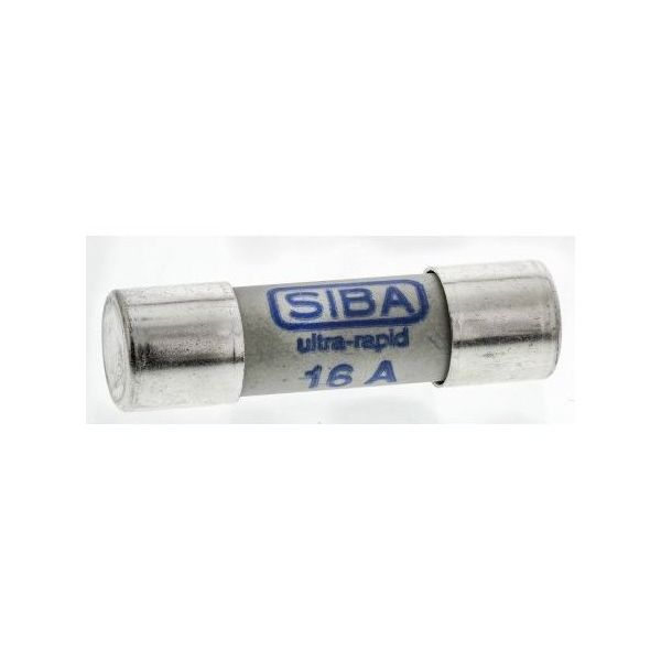 SIBA (シバ) セラミック管ヒューズ 16A 10x38mm 700V ac 1袋(5個入) 50-179-06/16A 1袋(5個)（直送品）