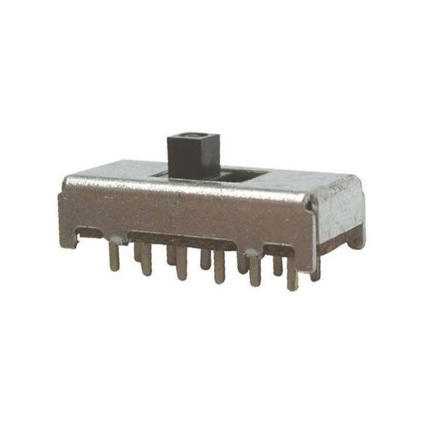 スライドスイッチ 4極双投(4PDT) 300 mA @ 30 V dc 1袋(5個入 スライドスイッチ 4極双投(4PDT) 300 mA @ 30 V dc 1袋(5個入