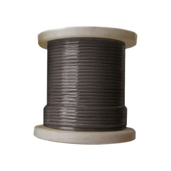 PVCケーブル 黒 50m 24 AWG 1巻(50メートル入) UL1007 #24 Black Bobbin 1巻(50メートル)（直送品）