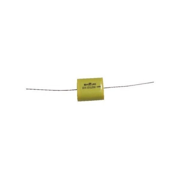 SHIZUKI ELECTRIC ポリエステルフィルムコンデンサ 250V dc 10μF 1袋(5個入) UD25Y106K 1袋(5個)（直送品）