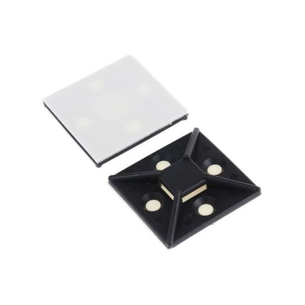 結束バンドベース HC 長さ 38mm 幅 38 mm ナイロン 66 黒 1袋(100個入) 730-0335 1袋(100個)（直送品）