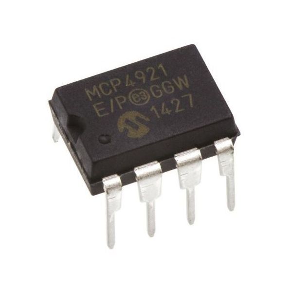 12ビット DAコンバータ シリアル(SPI / マイクロワイヤ) 8ピン PDIP 1袋(2個入) MCP4921-E/P 1袋(2個)（直送品）