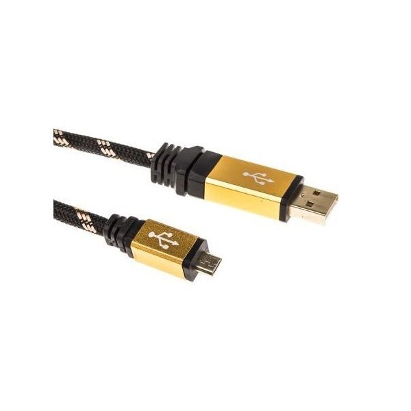 SECOMP USBケーブル 1.8m USB 2.0 オスUSB A → オスマイクロUSB B 11.02.8826-10 1個（直送品）