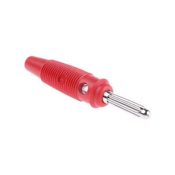 4mm banana plug nickel plated red 1袋(5個入) 930061101 1袋(5個)（直送品）