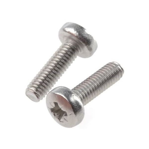 アールエスコンポーネンツ Pozidrivねじ なべ形 鋼 M2.5 1袋(100個入) 908-7643 1袋(100個)（直送品）