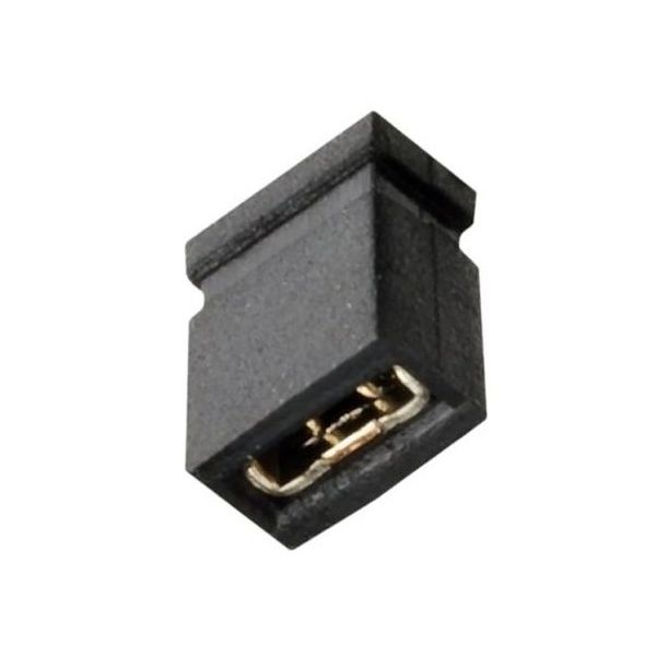 ジャンパー メス ストレート 黒 ジャンパ 2極 1列 1.27mmピッチ 1袋(20個入) M50-1900005 1袋(20個)（直送品）