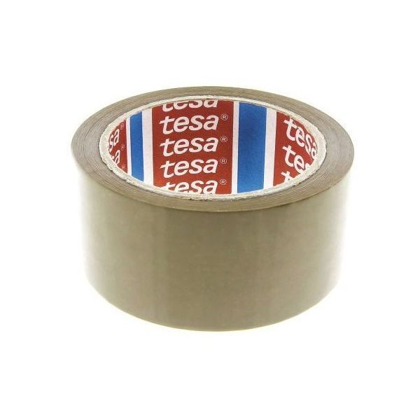 TESA ガムテープ幅:50mm長さ:66m 茶 04089-00255-06 1個 63-6719-12（直送品）