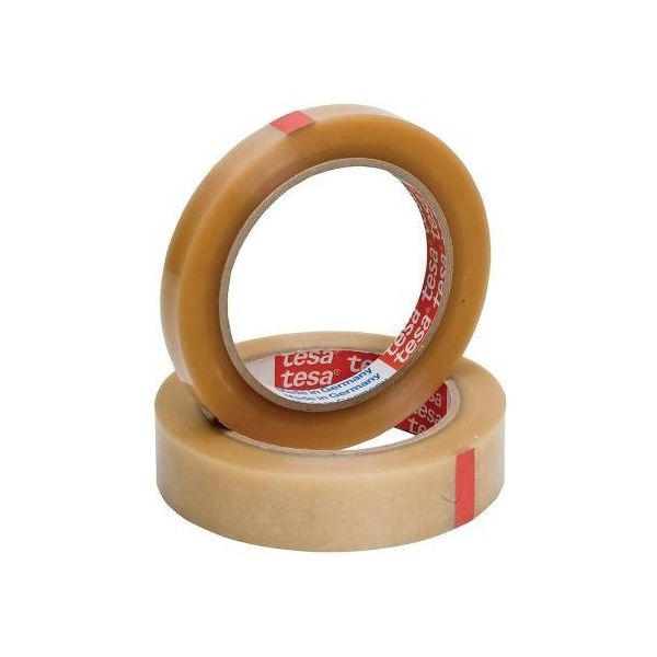 TESA ガムテープ幅:25mm長さ:66m 透明 4104 Clear 66mx25mm 1個 63-6773-02（直送品）