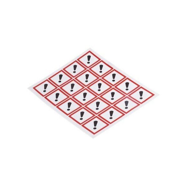 危険 & 警告ラベル なし 光沢重合体ビニル 黒， 赤， 白 40 x 40mm 1袋(20個入) 818-7723 1袋(20個)（直送品）